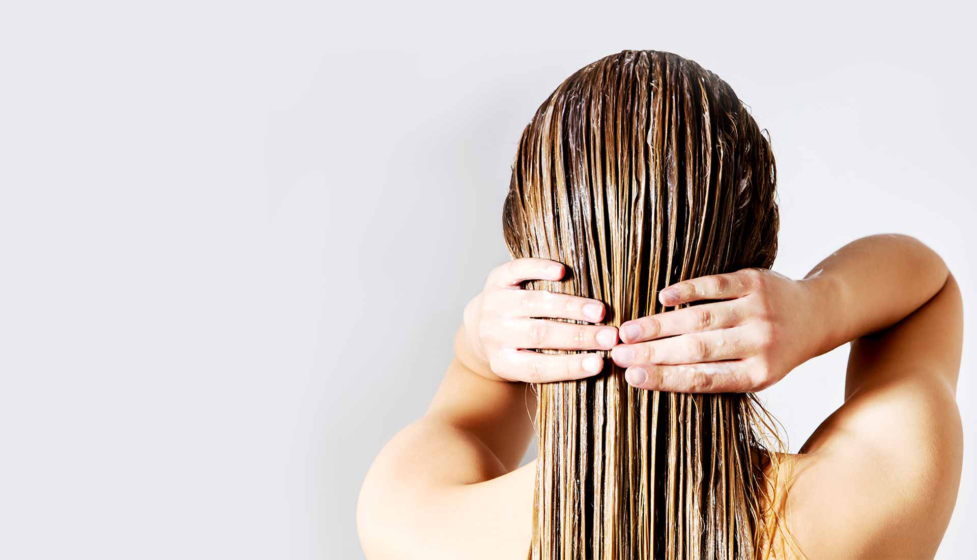 Healthy long brown hair